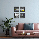 Premium Motivational Thoughts Set of 4 Wall Frames