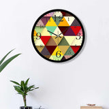 Beautiful Premium Traingle Shap Colorful Wall Clock