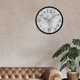 Modern Wavy Pattern Wooden Wall Clock