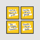 Don’t say that its Not Possible Wall Frames Set of 4