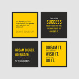 Dream IT, Wish IT, Do IT Motivational Thoughts Set of 4 Wall Frames