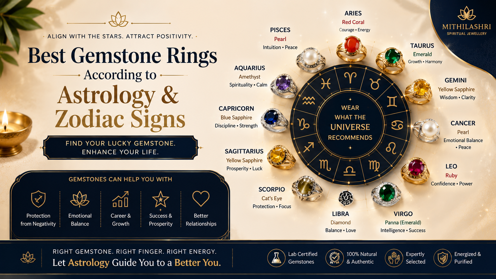 Best Gemstone Rings According to Astrology and Zodiac Signs: A Complet ...