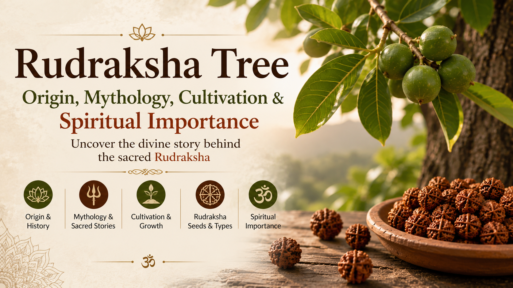 Rudraksha Tree Explained: Origin, Mythology, Cultivation & Spiritual I ...