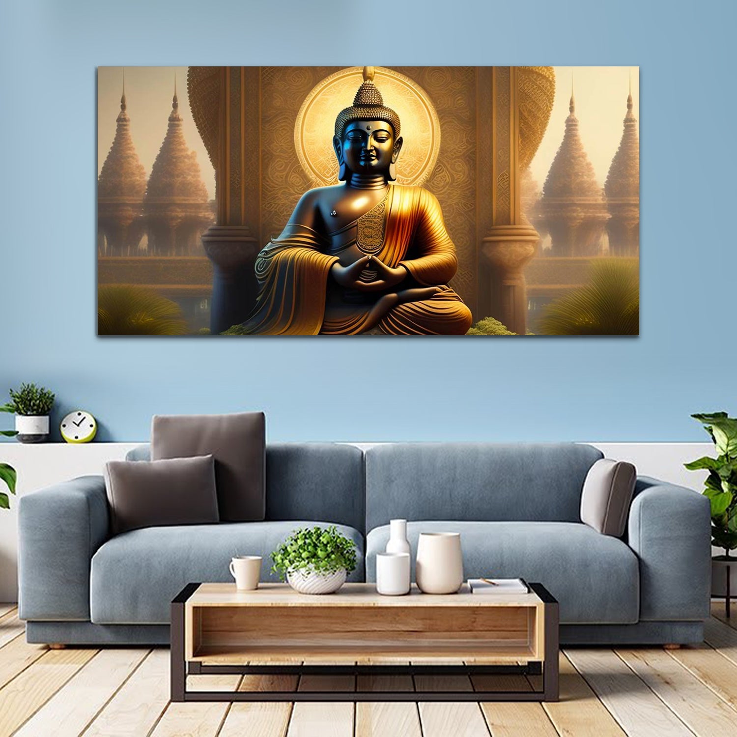 Lord Buddha Canvas Wall Paintings & Art – MithilaShri