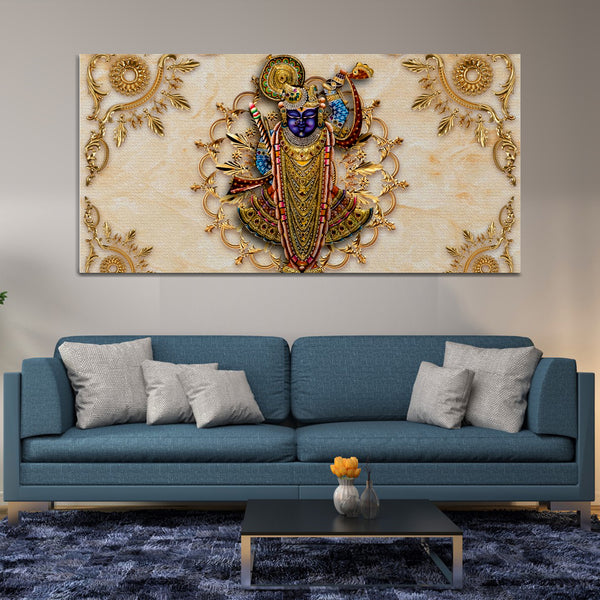 Beautiful Modern Lord Krishna Pichwai Wall Painting