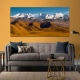 White and Red Mountain Canvas Wall Painting