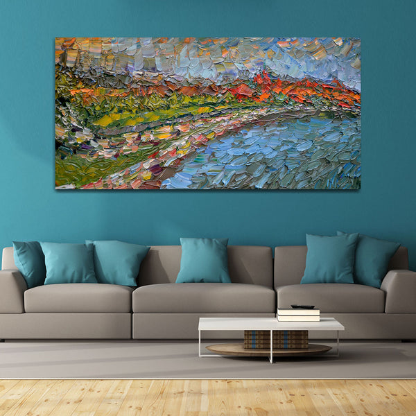 Colorful Abstract Canvas Wall Painting & Arts