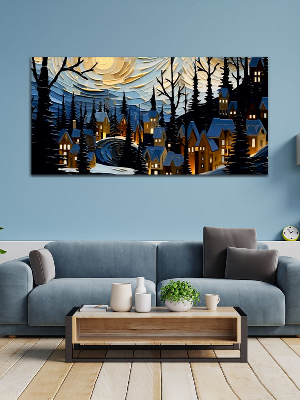 Beautiful City Modern Canvas Wall Painting & Arts