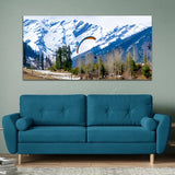 Beautiful Mountain Tree with Snow Canvas Wall Painting