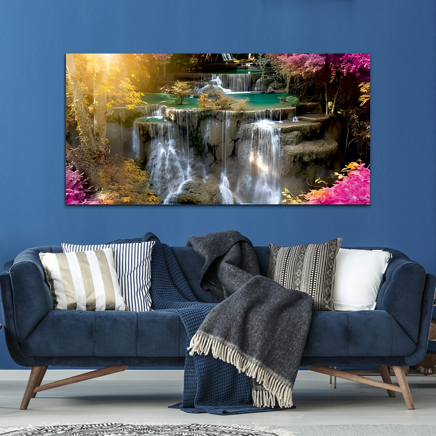 Nature Multicolor Canvas Wall Painting