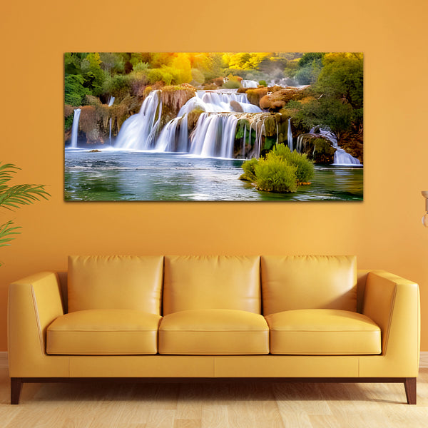 Beautiful Waterfall Canvas Wall Painting