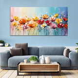 Abstract Colorful Flower Canvas Wall Painting