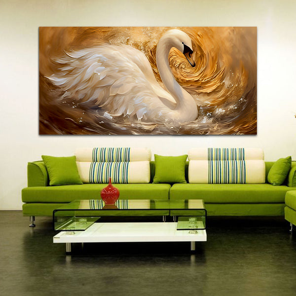 White Duck Canvas Wall Painting & Arts