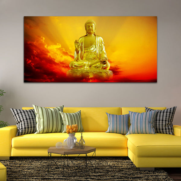 Beautiful Buddha Religious Art Wall Painting