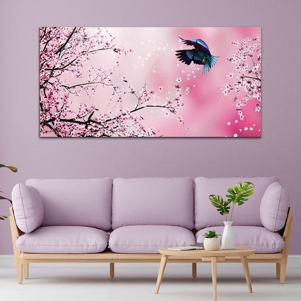 Beautiful Birds with Pink Canvas Wall Paintings & Arts