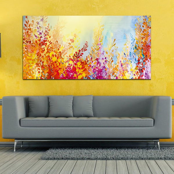 Colorful Flower Canvas Wall Painting & Arts
