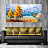 Abstract Tree Canvas Wall Painting