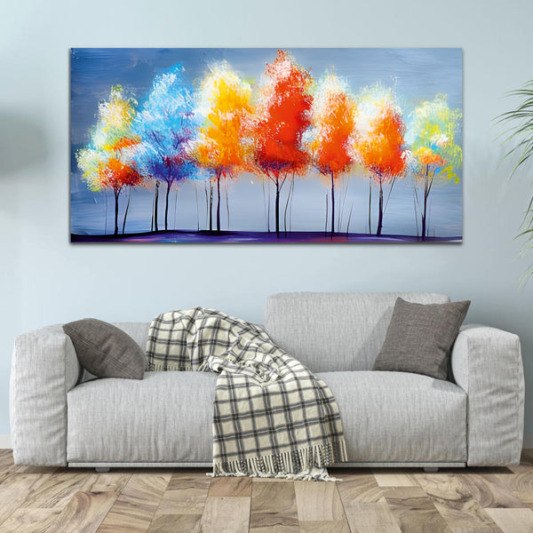 Colourful Tree Painting & Art