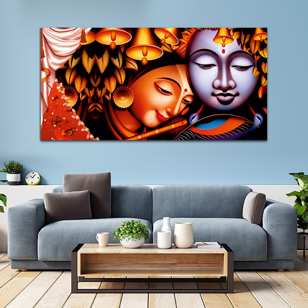 Radha Krishna Canvas Wall Painting