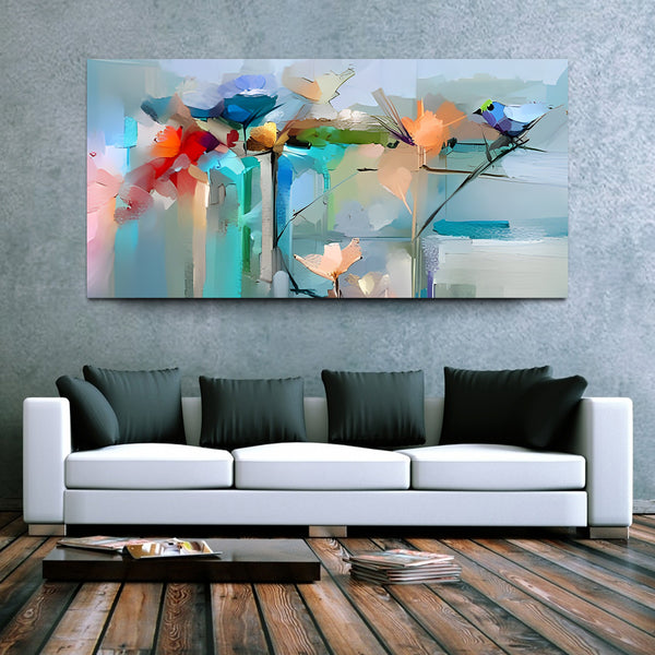 Abstract Bird Canvas Wall Painting