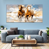Two Running Horses Wall Paintings and Arts