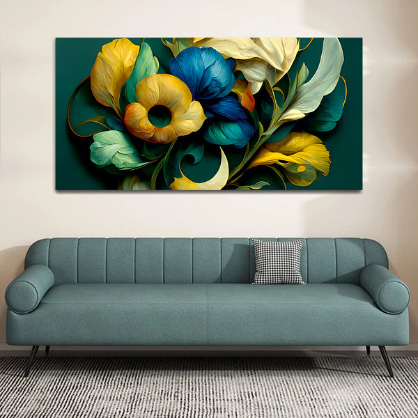 Colorful Flower Canvas Wall Painting & Arts