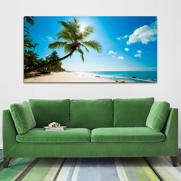Beautiful Blue Sea with Canvas Wall Painting