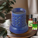 Electric Ceramic Diffuser With Jasmine and Lemongrass Aroma Oil 5ml (Each)