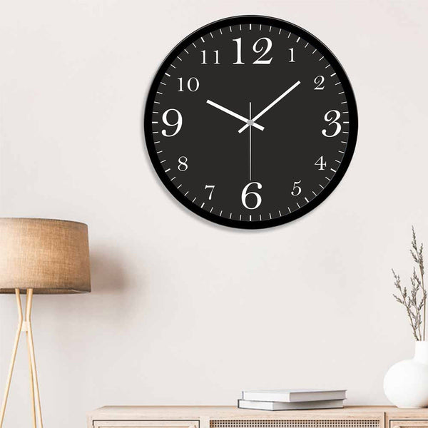 Black and White Modern Wall Clock