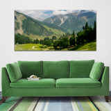 Green Forest and Mountain Canvas Wall Painting