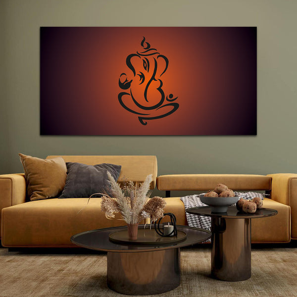 Beautiful Shree Ganesha Canvas Wall Painting