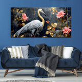 Beautiful White Peacock Canvas Wall Painting & Arts
