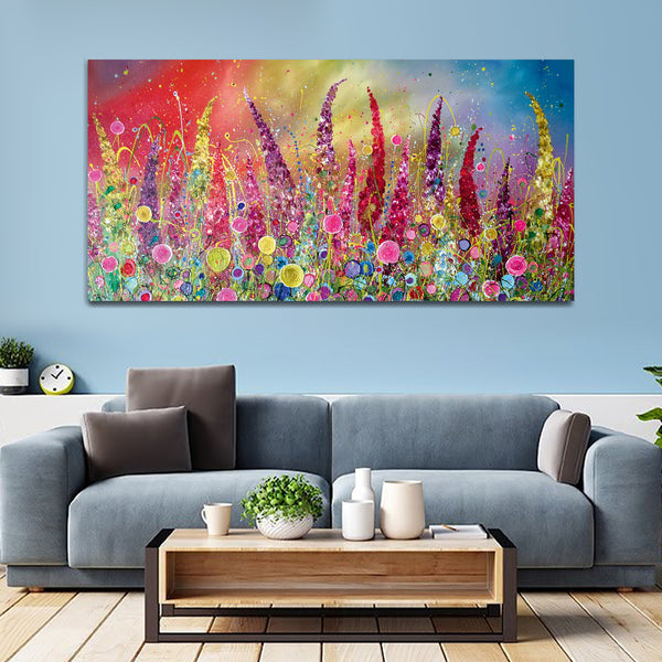 Colorful Abstract Flower Canvas Wall painting