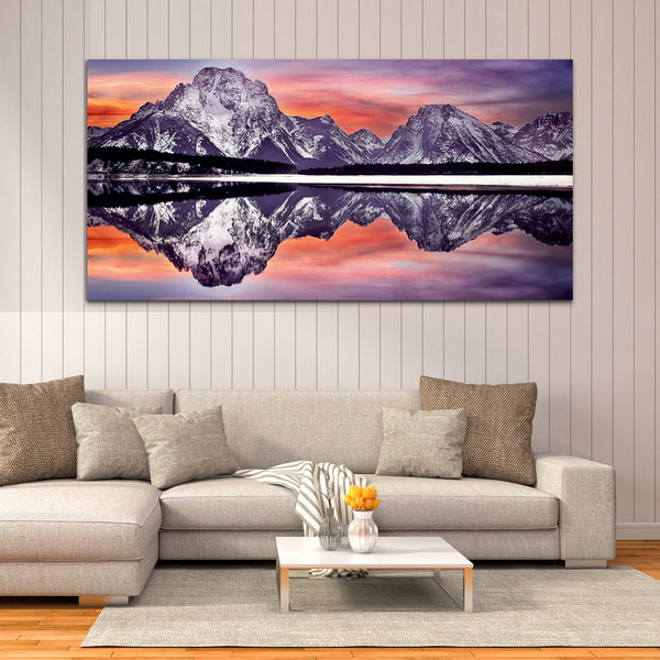 Mountain River Canvas Wall Painting