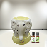 Electric Ceramic Elephant  Diffuser With Aroma Oil