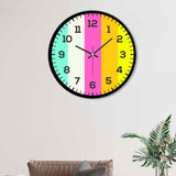 Colorful Printed Design Wall Clock