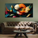Colorful Flower Canvas Wall Painting