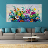 Colorful Flower Abstract Wall Painting & Arts
