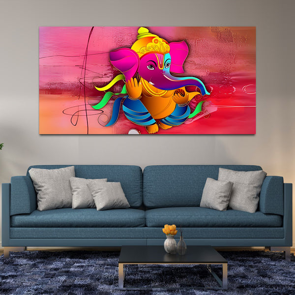 Beautiful Shree Ganesha Canvas Wall Painting