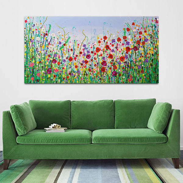 Colorful Flower Canvas Wall Painting & Arts