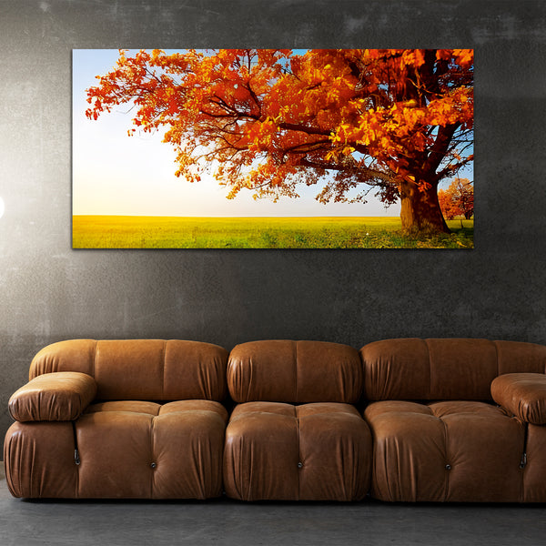 Beautiful Yellow Tree Wall Painting & Art