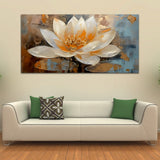 Abstract Flower Canvas Painting and Arts