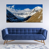 White Mountain with Snow Canvas Wall Painting