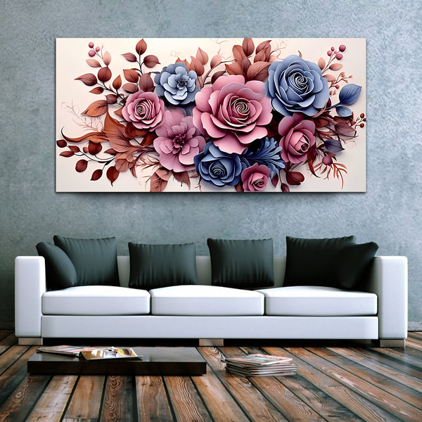 Colorful Flower Canvas Wall Painting & Arts