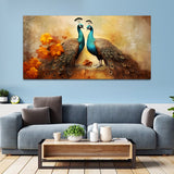 Two Beautiful  Peacock  Canvas Wall Painting