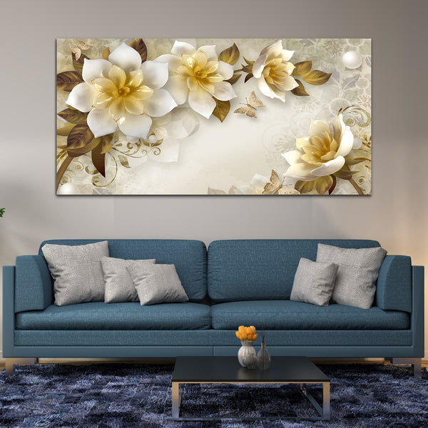 Beautiful Brown and Yellow Canvas Wall Painting & Arts