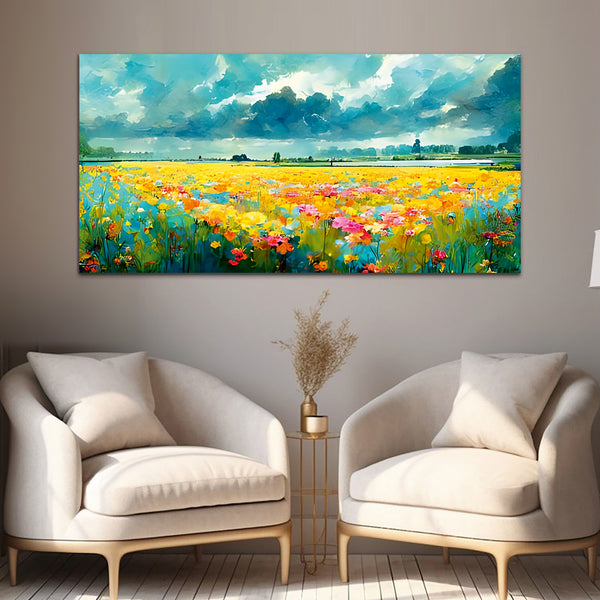 Abstract Colorful Tree Canvas Wall Painting