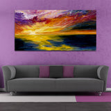 Beautiful Colorful Sky with Sunset Canvas Wall Painting & Arts