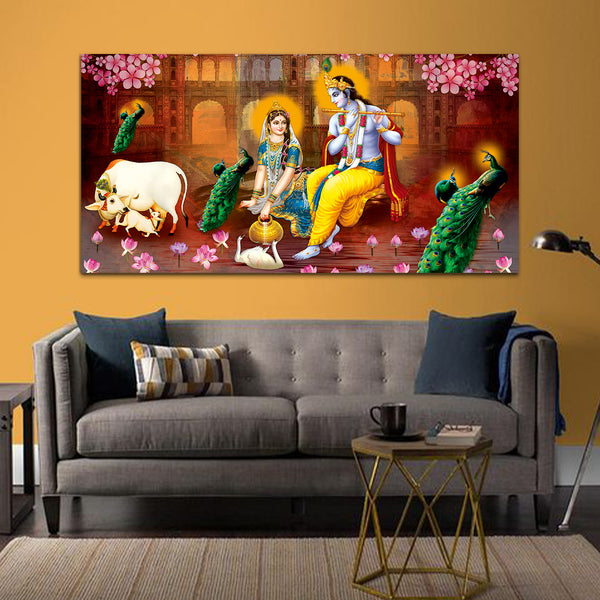 Classic Lord Radha Krishna Premium Wall Painting