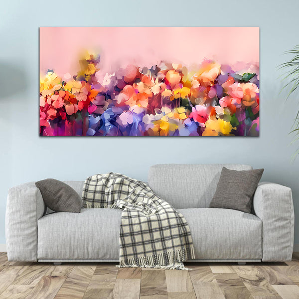 Flower Multicolor Canvas Wall Painting
